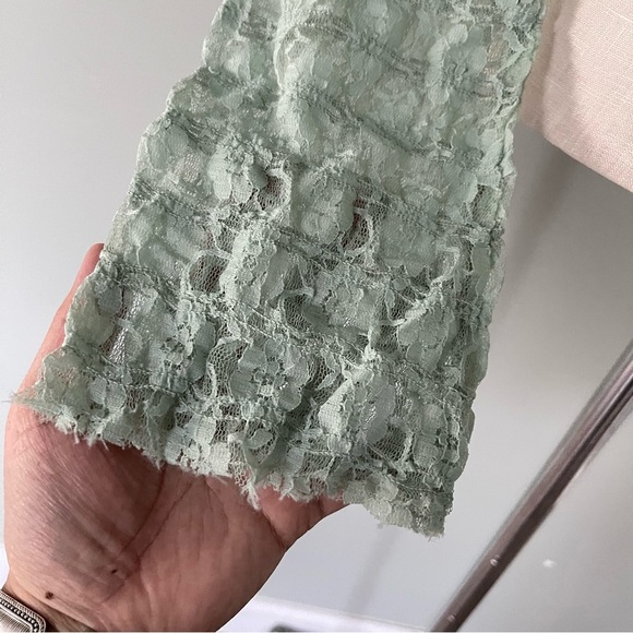 Free People Green Madison Lace top size XS New - Picture 3 of 8